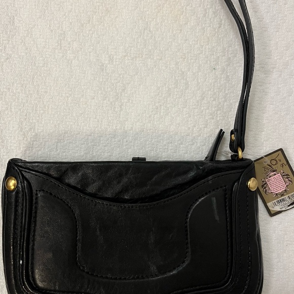 Juicy Couture Black Wristlet with Crown Gold Hardware. NWT 🎁